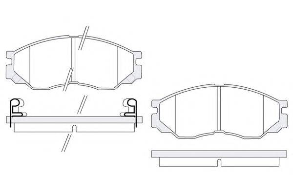 KSM-KOSHIMO 18500058023 Комплект гальмівних колодок, дискове гальмо
