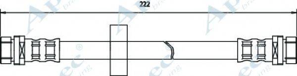 APEC BRAKING HOS3334 Гальмівний шланг
