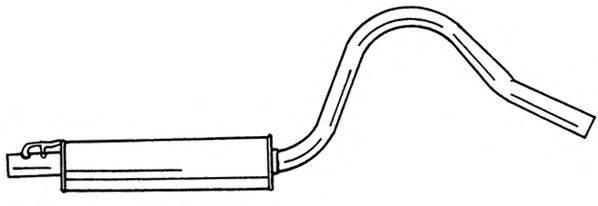 SIGAM 40423 Середній глушник вихлопних газів