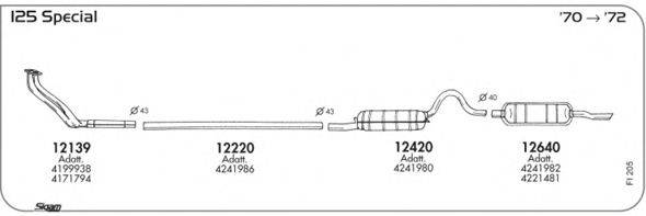 SIGAM FI205 Система випуску ОГ