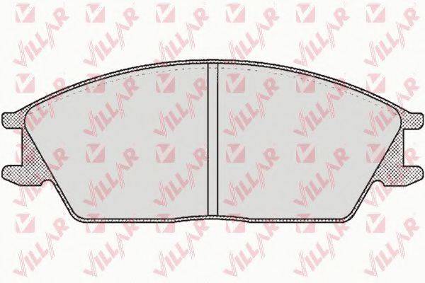 VILLAR 6260364 Комплект гальмівних колодок, дискове гальмо