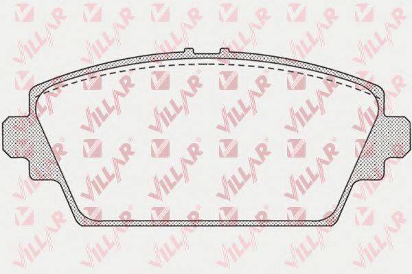 VILLAR 6260940 Комплект гальмівних колодок, дискове гальмо