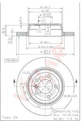 VILLAR 6281987 гальмівний диск