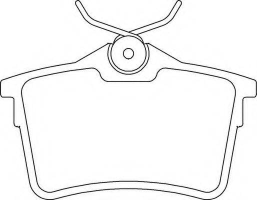 MOTAQUIP LVXL1639 Комплект гальмівних колодок, дискове гальмо