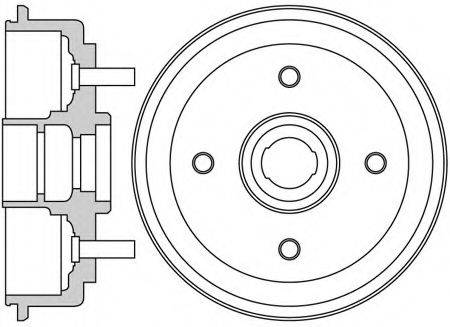 MOTAQUIP VBE687 Гальмівний барабан