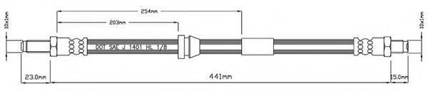 MOTAQUIP VBH740 Гальмівний шланг