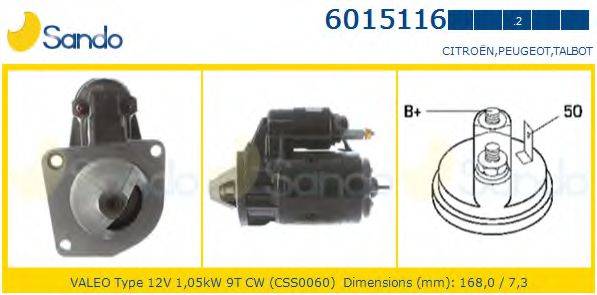 SANDO 60151162 Стартер