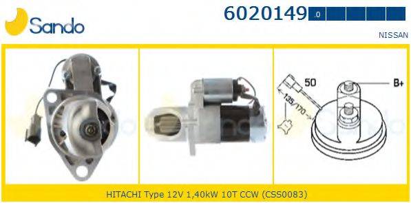SANDO 60201490 Стартер