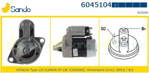 SANDO 60451040 Стартер