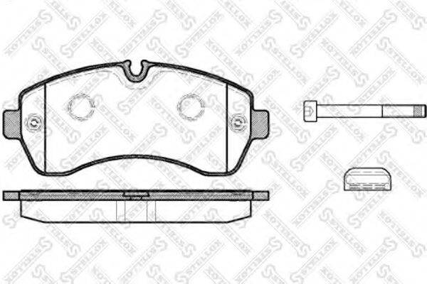 STELLOX 1254000SX Комплект гальмівних колодок, дискове гальмо