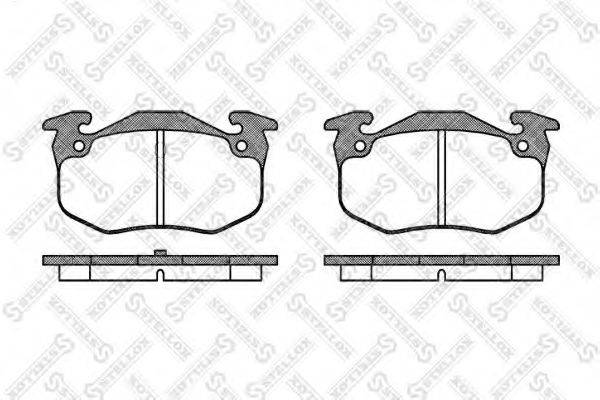 STELLOX 155050SX Комплект гальмівних колодок, дискове гальмо