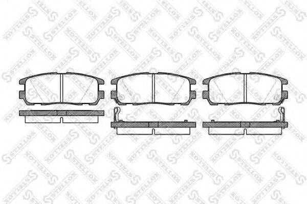 STELLOX 437002BSX Комплект гальмівних колодок, дискове гальмо