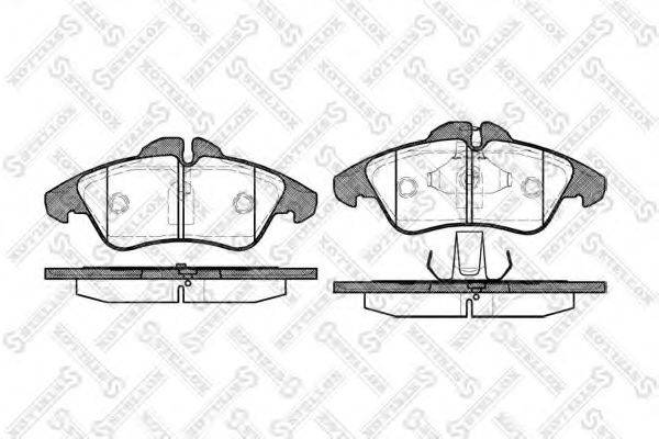 STELLOX 589000BSX Комплект гальмівних колодок, дискове гальмо