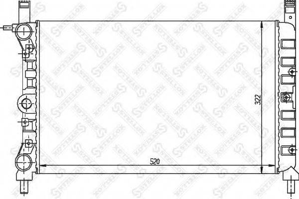 STELLOX 1025772SX Радіатор, охолодження двигуна