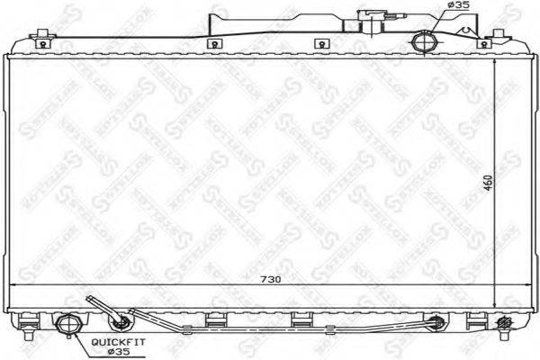 STELLOX 1026622SX Радіатор, охолодження двигуна