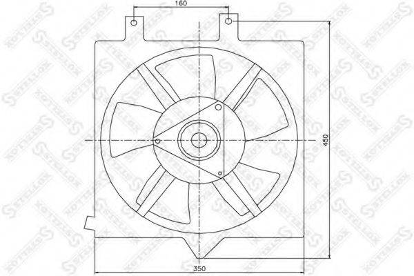STELLOX 2999423SX Вентилятор, охолодження двигуна