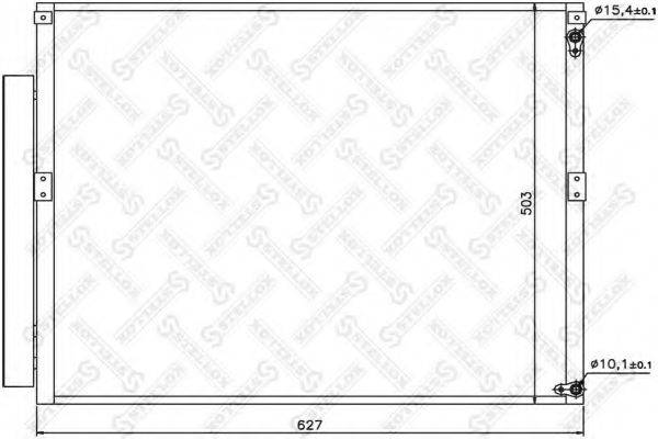 STELLOX 1045528SX Конденсатор, кондиціонер