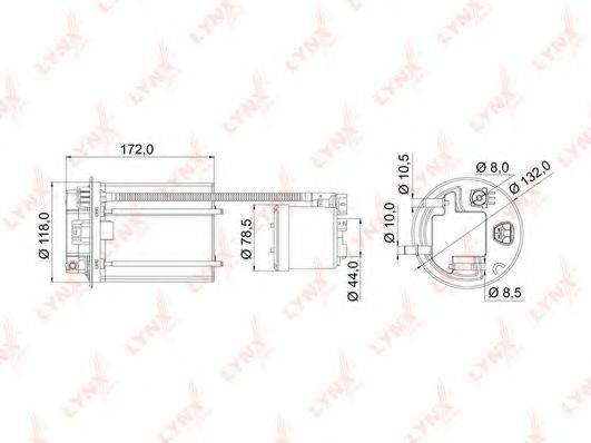 LYNXAUTO LF985M Паливний фільтр