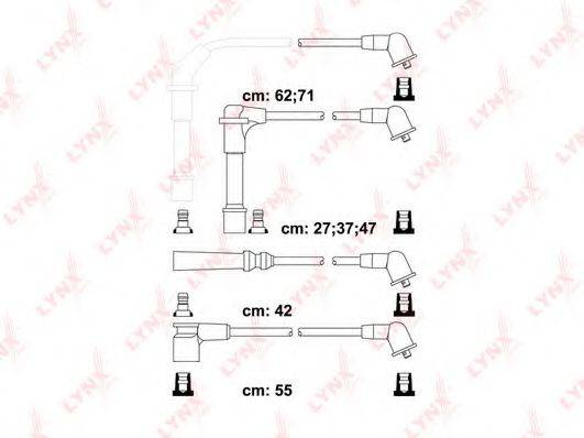 LYNXAUTO SPC5718 Комплект дротів запалювання