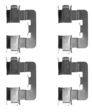 HELLA PAGID 8DZ355204631 Комплектуючі, колодки дискового гальма