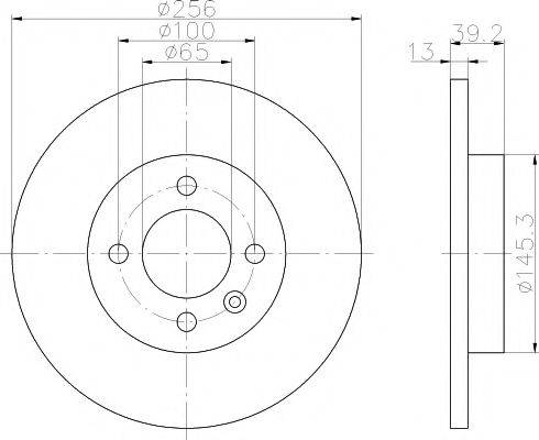HELLA PAGID 8DD355101641 гальмівний диск