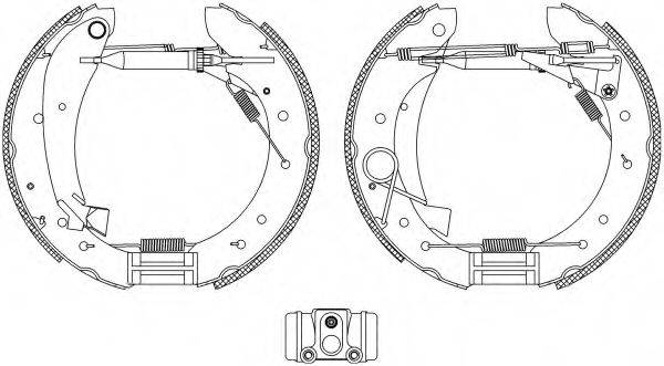 HELLA PAGID 8DB355004241 Комплект гальмівних колодок