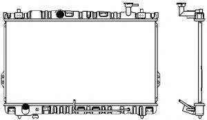 SAKURA AUTOMOTIVE 12200104 Радіатор, охолодження двигуна