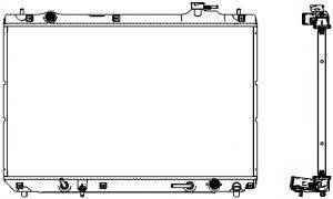 SAKURA AUTOMOTIVE 34611018 Радіатор, охолодження двигуна