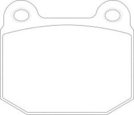 ASVA AKDC0226 Комплект гальмівних колодок, дискове гальмо