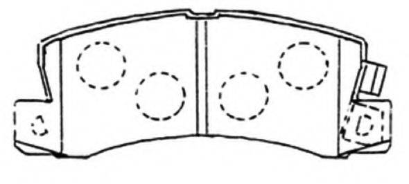 ASVA AKD1180 Комплект гальмівних колодок, дискове гальмо