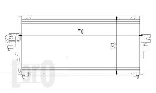LORO 0350160021 Конденсатор, кондиціонер