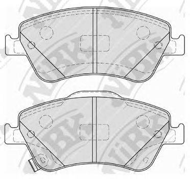 NIBK PN1834 Комплект гальмівних колодок, дискове гальмо