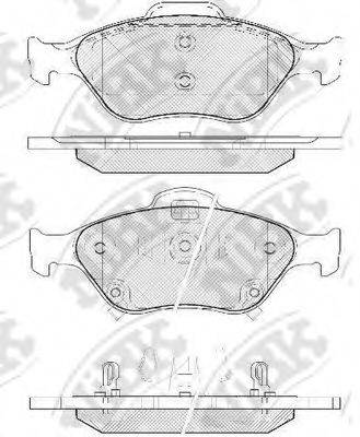 NIBK PN1839 Комплект гальмівних колодок, дискове гальмо