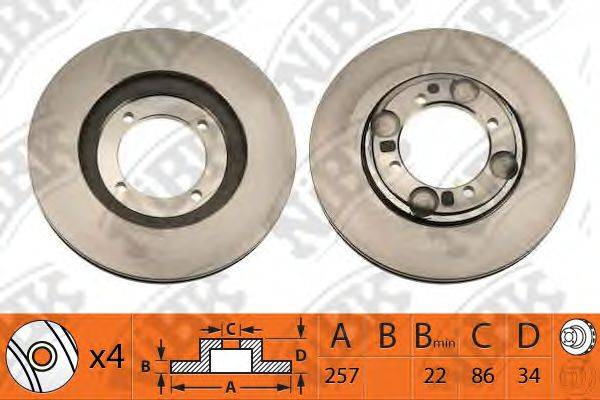 NIBK RN1007 гальмівний диск