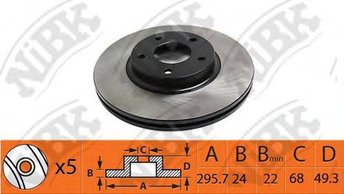 NIBK RN1417 гальмівний диск