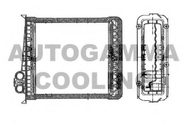 AUTOGAMMA 102485 Теплообмінник, опалення салону