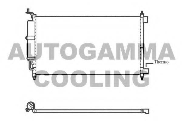 AUTOGAMMA 105869 Конденсатор, кондиціонер