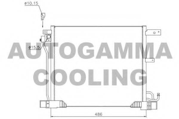 AUTOGAMMA 107186 Конденсатор, кондиціонер