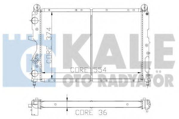 KALE OTO RADYATOR 102100 Радіатор, охолодження двигуна