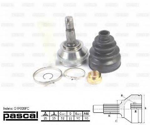 PASCAL G1F028PC Шарнірний комплект, приводний вал