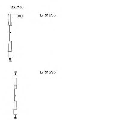BREMI 300180 Комплект дротів запалювання
