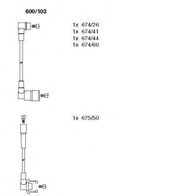 BREMI 600103 Комплект дротів запалювання