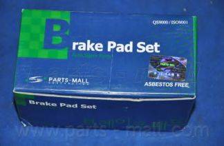 PARTS-MALL PKA018 Комплект гальмівних колодок, дискове гальмо