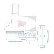 DITAS A11063 Наконечник поперечної кермової тяги