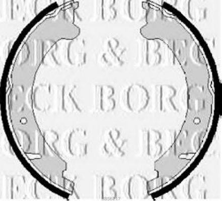BORG & BECK BBS6217 Комплект гальмівних колодок