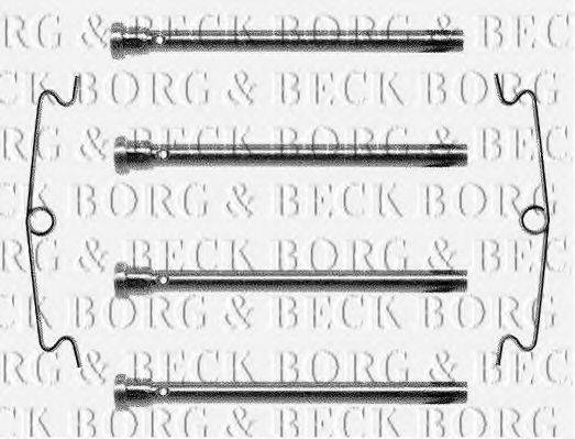 BORG & BECK BBK1023 Комплектуючі, колодки дискового гальма