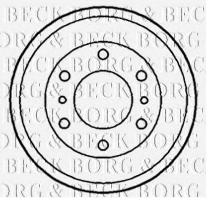 BORG & BECK BBR7037 Гальмівний барабан