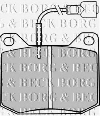 BORG & BECK BBP1016 Комплект гальмівних колодок, дискове гальмо