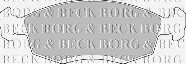 BORG & BECK BBP1100 Комплект гальмівних колодок, дискове гальмо