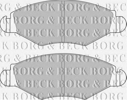 BORG & BECK BBP1762 Комплект гальмівних колодок, дискове гальмо